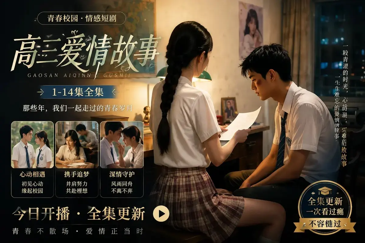 《高三爱情故事if篇》高清未删减全集在线观看-黄果魔改AI短剧系列-蓝光修复中字版-百度阿里云盘资源直链